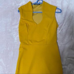 Mustard yellow Cocktail dress